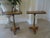 An incredible pair of exceptional quality Guéridons constructed of Coromandel wood or Calamander Wood. They are unmarked...