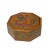 Wood Chinese Distressed Light Brown Octagon Dragon Treasure Graphic Box For Sale - Image 7 of 9