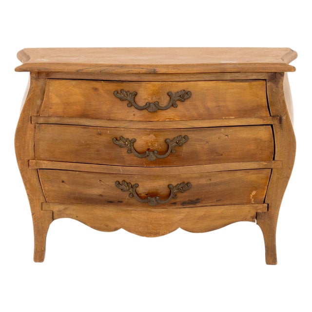 Italian Walnut Miniature Chest of Drawers For Sale