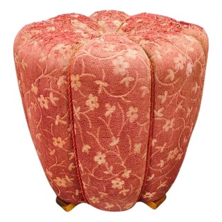 Art Deco Stool attributed to Jindrich Halabala, Former Czechoslovakia, 1930s For Sale