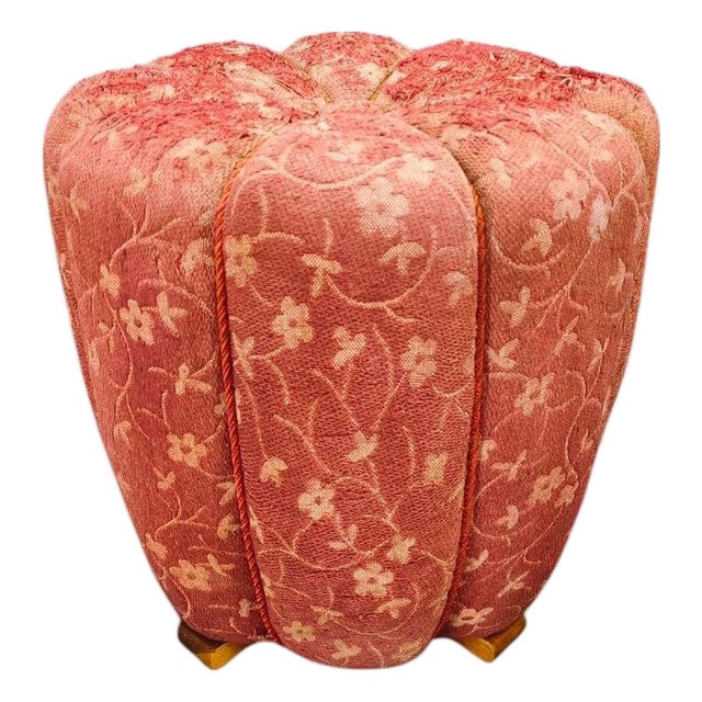 Art Deco Stool attributed to Jindrich Halabala, Former Czechoslovakia, 1930s For Sale