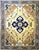 21st Century Persian Heriz Wool 12x15 Tan & Navy Handmade Area Rug #9902016 For Sale