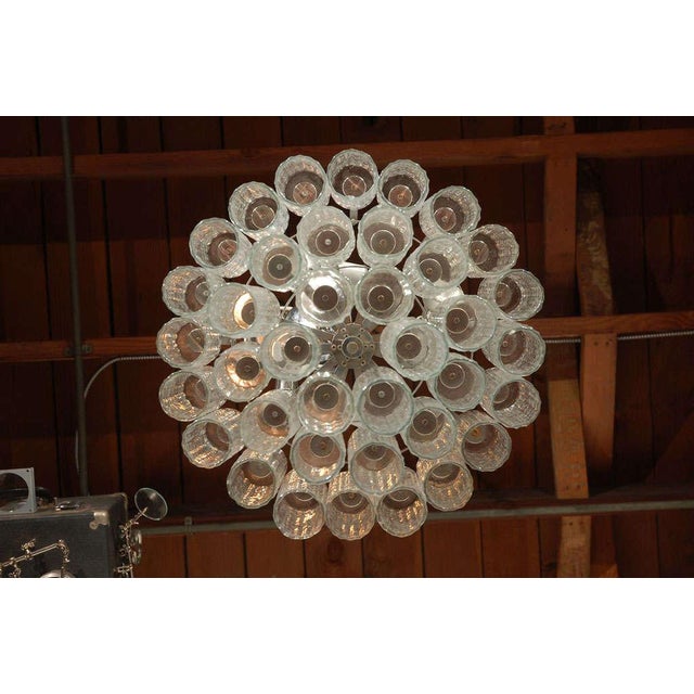 1950s Murano Chandelier by Venini For Sale In Los Angeles - Image 6 of 7