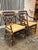 Contemporary McGuire Style Target Back Armchairs, Pair For Sale - Image 3 of 12