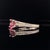 Diamond Pink Tourmaline Rubellite Ring 6.5 14k White Gold 2.45 TCW Certified For Sale - Image 4 of 11