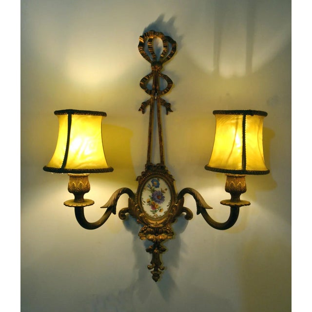 Blue Mid-Century Italian Wall Sconces, Set of 2 For Sale - Image 8 of 9