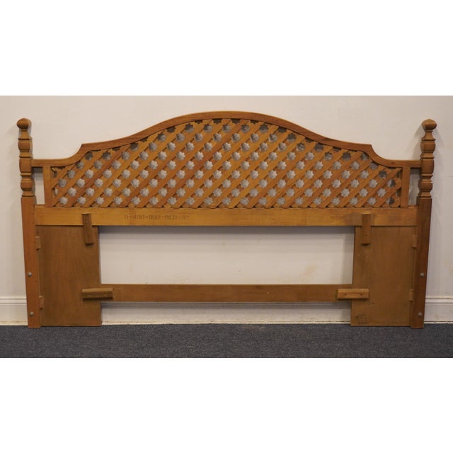 Thomasville Thomasville Furniture Monterey Collection Spanish Mediterranean King Size Lattice Headboard 430-332 For Sale - Image 4 of 6