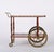Mid-Century Italian Mahogany and Brass Serving Bar Cart, 1960s For Sale - Image 14 of 18