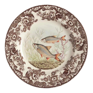 Spode Woodland Roach Fish Dinner Plate