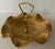 Ruffled Edge Gold Ceramic Candy Dish For Sale - Image 4 of 12