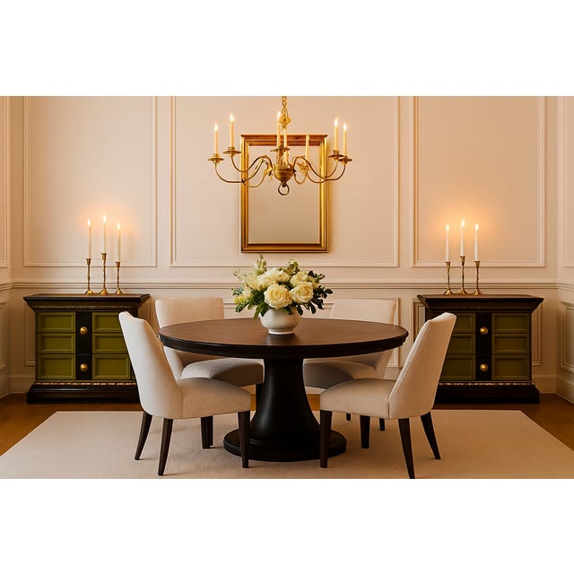 “The Luxe Battalion Nightstands” – Hand-Painted, Velvet-Lined, Gold-Accented Luxury Pair For Sale In Raleigh - Image 6 of 13