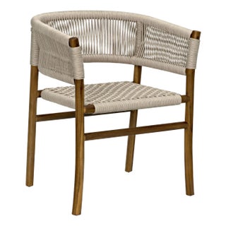 Conrad Chair, Teak with Woven Rope For Sale