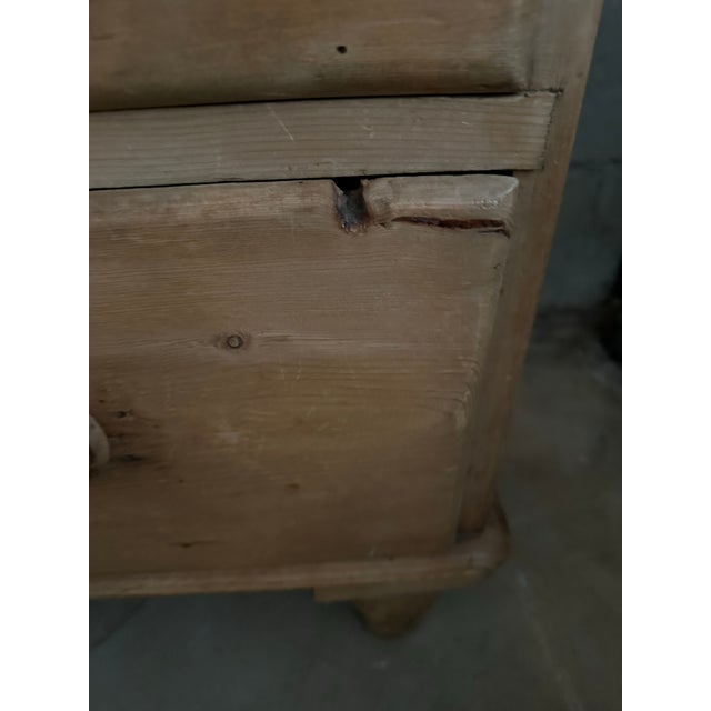 Wood Antique Pine Sideboard For Sale - Image 7 of 12