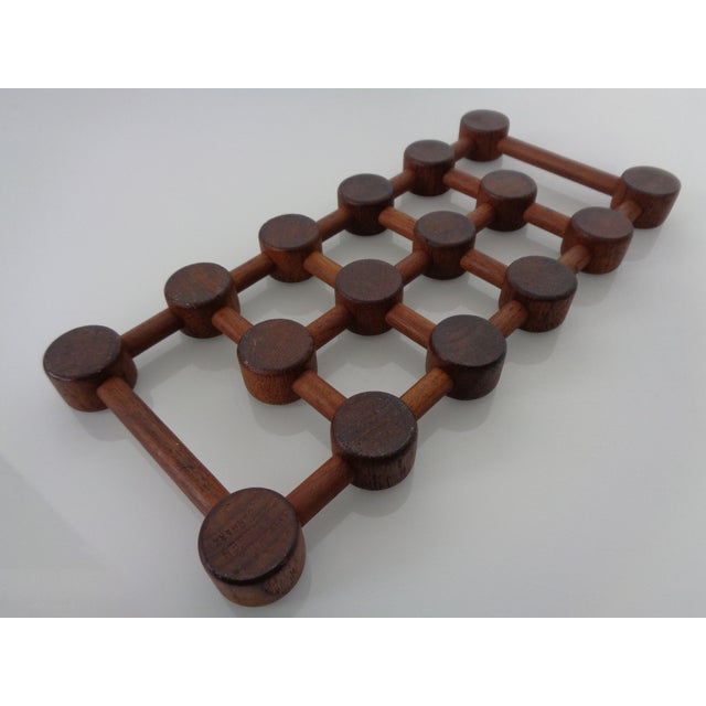Vintage Danish Teak Coaster by Nissen, 1960s, Set of 3 For Sale - Image 9 of 18