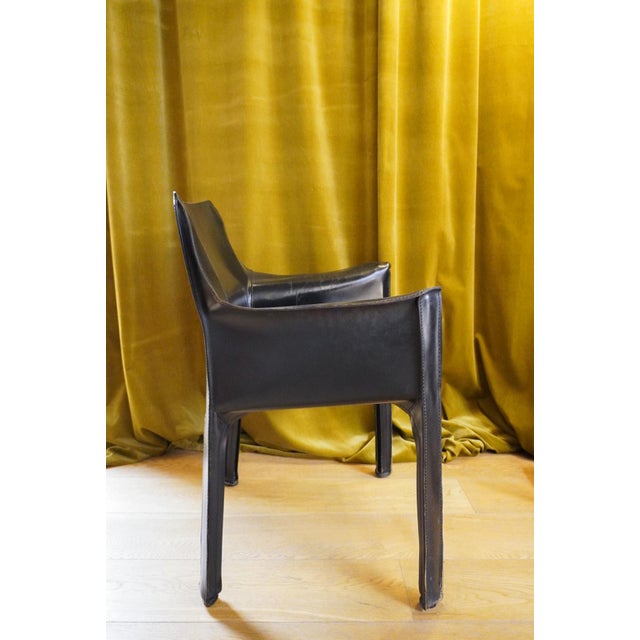 Animal Skin CAB 413 Armchairs by Mario Bellini for Cassina, 1990s, Set of 4 For Sale - Image 7 of 15