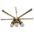 Mid-Century Brass Chandelier, 1970s For Sale - Image 17 of 17