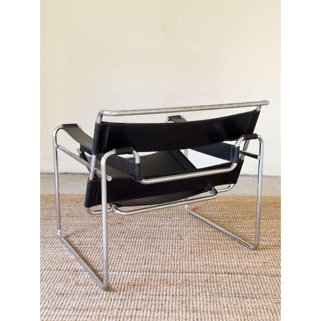1970s Wassily B3 Lounge Chair attributed to Marcel Breuer for Gavina, 1970s For Sale - Image 5 of 18