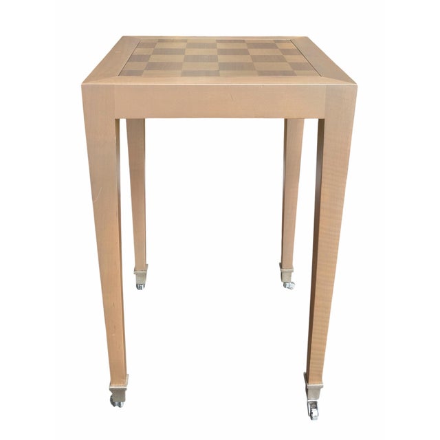Art Deco Art Deco Style Nancy Corzine Squared Checkered Side Table For Sale - Image 3 of 4