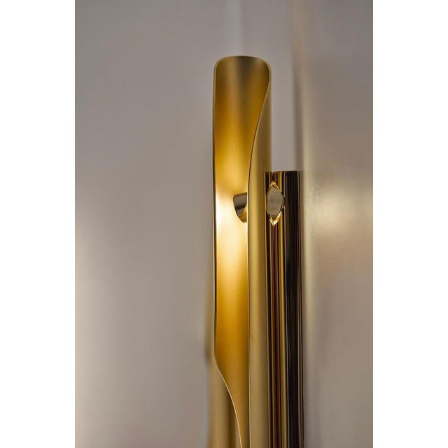 Gold Oblong Torsade Wall Lamp by Jennifer Midoz For Sale - Image 8 of 13