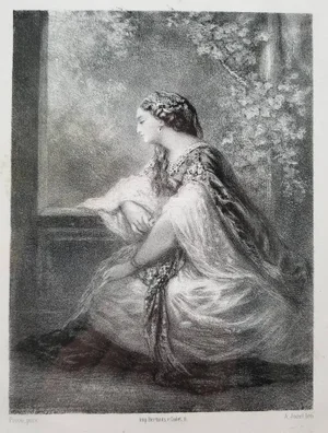 Jorel, Namouna, 1800s, Lithograph, Framed