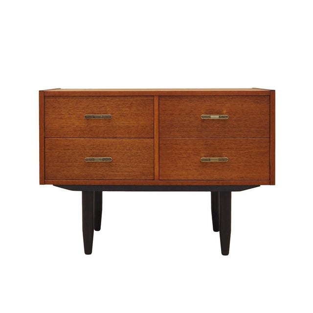 Orange Vintage Danish Teak Chest of Drawers, 1970s For Sale - Image 8 of 8