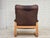 Scandinavian Adjustable Armchair in Furniture Leather and Bentwood, 1970s For Sale - Image 14 of 18