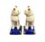 1990s Vintage MCM Fitz & Floyd Staffordshire Style Cat Figurines Bookends-Pair For Sale - Image 5 of 5