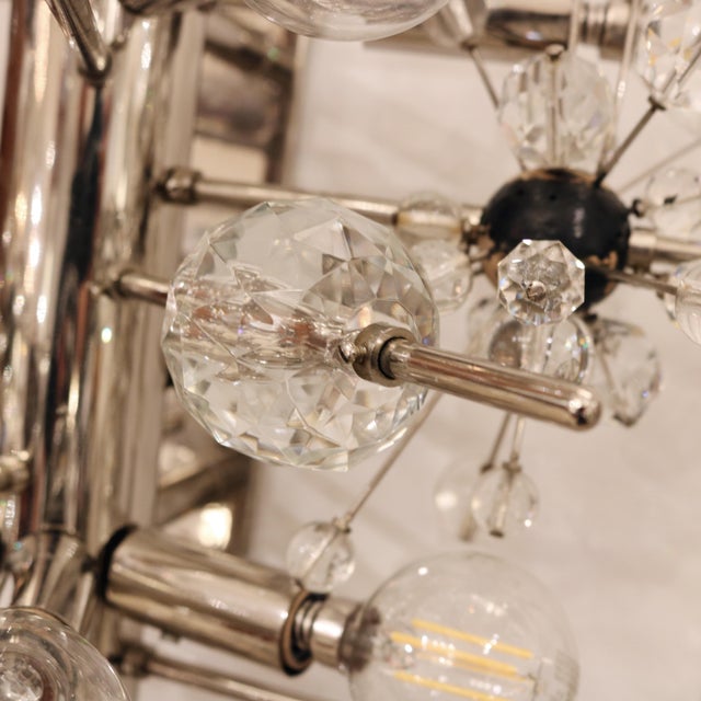 1950s Pair of Lobmeyr Sputnik Cylinder Sconces For Sale - Image 16 of 18