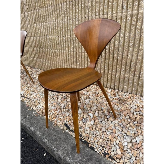 Wood Mid 20th Century Set of Six Norman Cherner Style Plywood Pretzel L Dining Chairs by Plycraft, Usa For Sale - Image 7 of 12