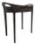R & Y Augousti Black Shagreen Side Table For Sale