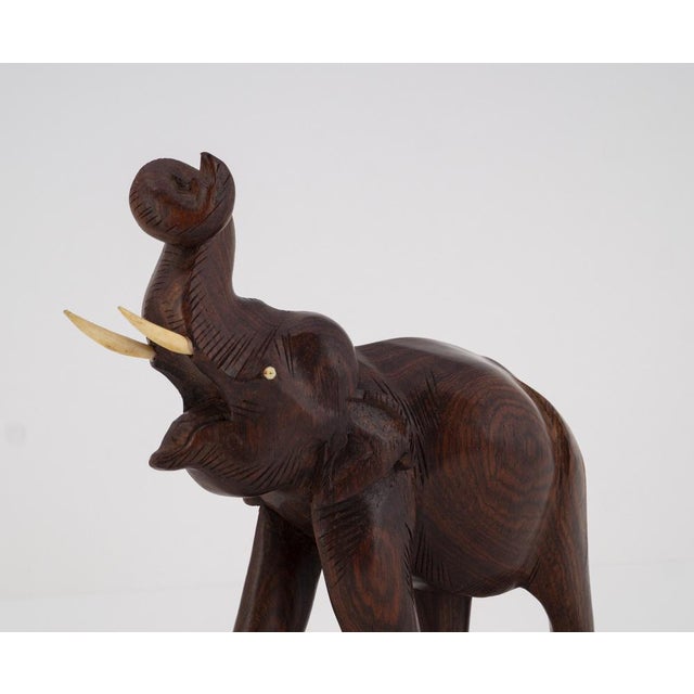 Mid-Century Teak Elephant Sculpture, 1960s For Sale - Image 10 of 14