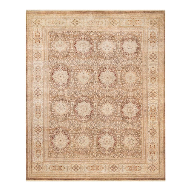 Mogul, One-of-a-Kind Hand-Knotted Area Rug - Brown, 8' 3" x 9' 10" For Sale