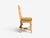 Regency, Four Dining Chairs, Painted Wood, Straw, Fabric, Usa, 1940s For Sale - Image 13 of 15