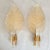 Pair of Murano glass leaves sconces, attributed to Barovier & Toso, Italy 1970s. Set of four sconces available - 2 pairs....