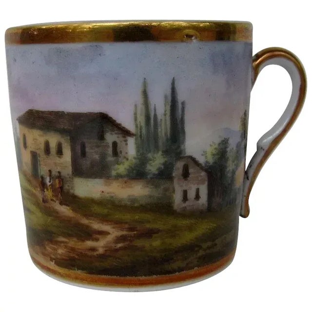 19th Century French Empire Porcelain Coffee Cup For Sale - Image 10 of 10