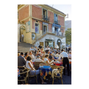Toni Frissell 'Capri Café' Archival Pigment Print Framed in Black