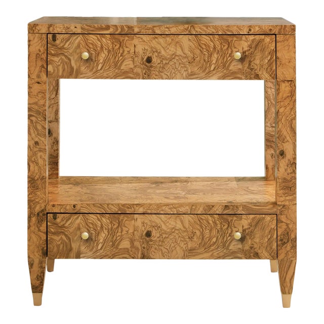 Olive Ash Nightstand For Sale