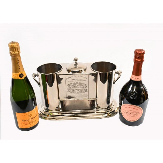 French Silver-Plated Wine Cooler For Sale - Image 9 of 11