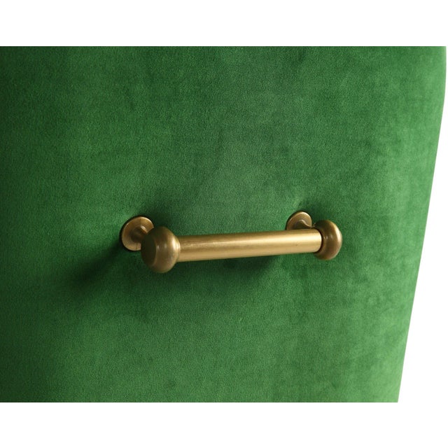 2020s Beatrix Green Velvet Side Chair with Gold Legs For Sale - Image 5 of 9