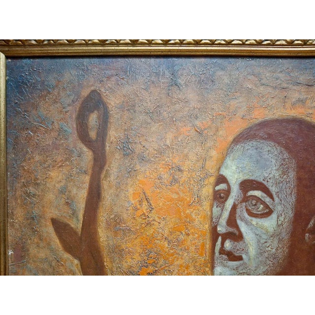 Figurative A Soulful Modernist Portrait, by Boris Deutsch (1892-1978) For Sale - Image 3 of 8