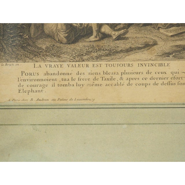 Gray Late 18th Century French Lithograph in Giltwood Frame, After Charles Le Brun For Sale - Image 8 of 18