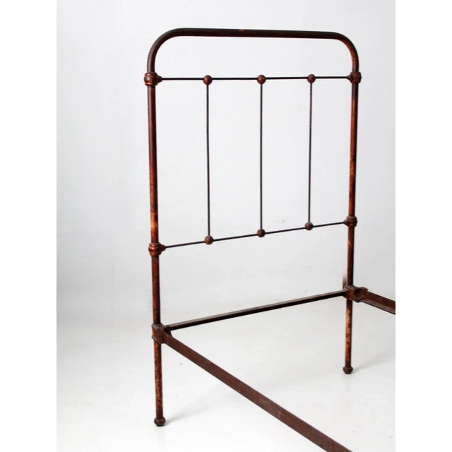 Antique Iron Bed For Sale - Image 6 of 11