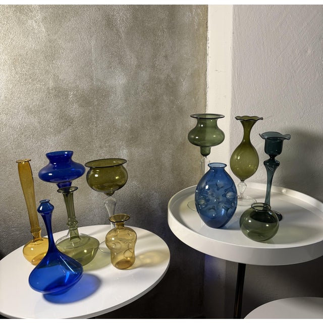 11 Glass Vases from Lauscha, Germany, 1960s, Set of 11 For Sale - Image 10 of 10