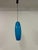 Pendant Blue glass Dimensions include the length of the cable which can be changed Glass shades measures 41cm Italy 1960s...