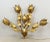 Hollywood Regency Hollywood Regency Gilded Metal Floral Leaf Wall Light by Hans Kögl, 1970s For Sale - Image 3 of 6