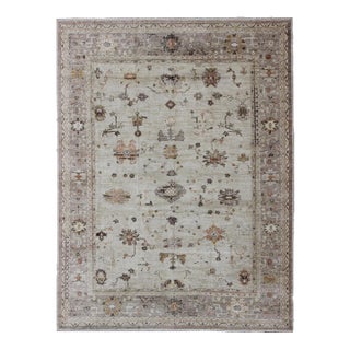Keivan Woven Arts Large Angora Turkish Oushak Rug 11'6 X 14'9 For Sale