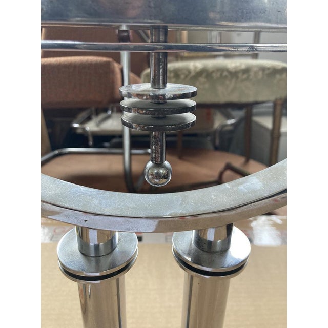 Large Modernist Machine Age Candlesticks, 1930s, Usa., Set of 2 For Sale - Image 10 of 18