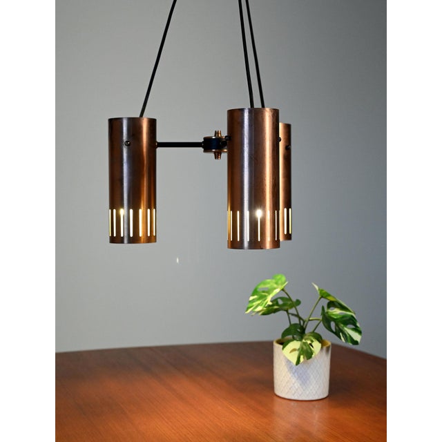Scandinavian Copper Pendant Lamp, 1950s For Sale - Image 4 of 9