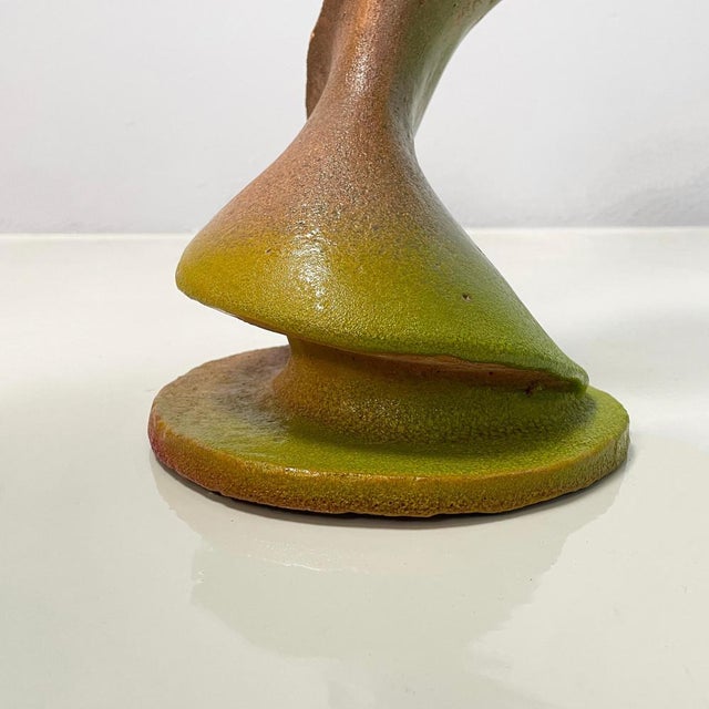 Italian Modern Abstract Organic Sculpture in Terracotta, 1970s For Sale - Image 12 of 18