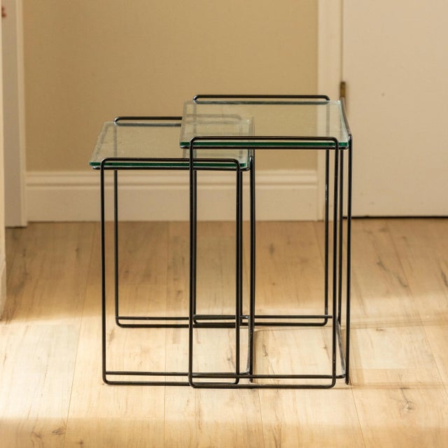 1970s Mid-Century French Modern Nesting Tables by Max Sauze – Set of 2 For Sale - Image 11 of 13